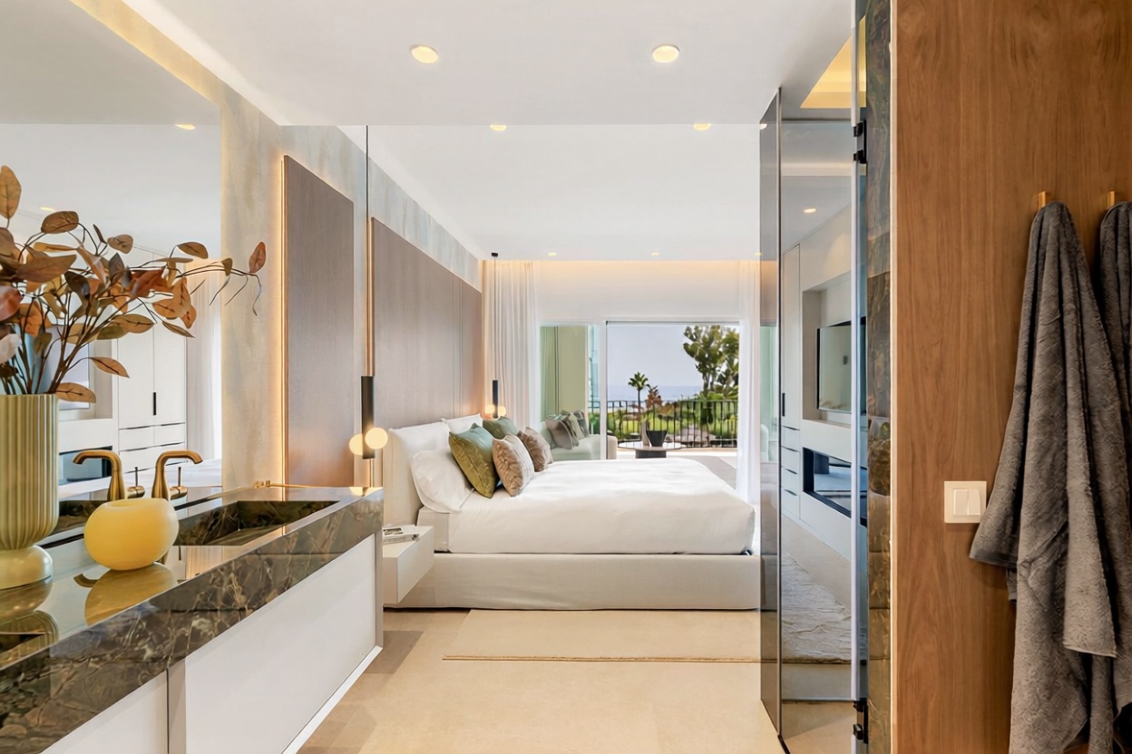 Beachfront flat in Estepona — Bathroom