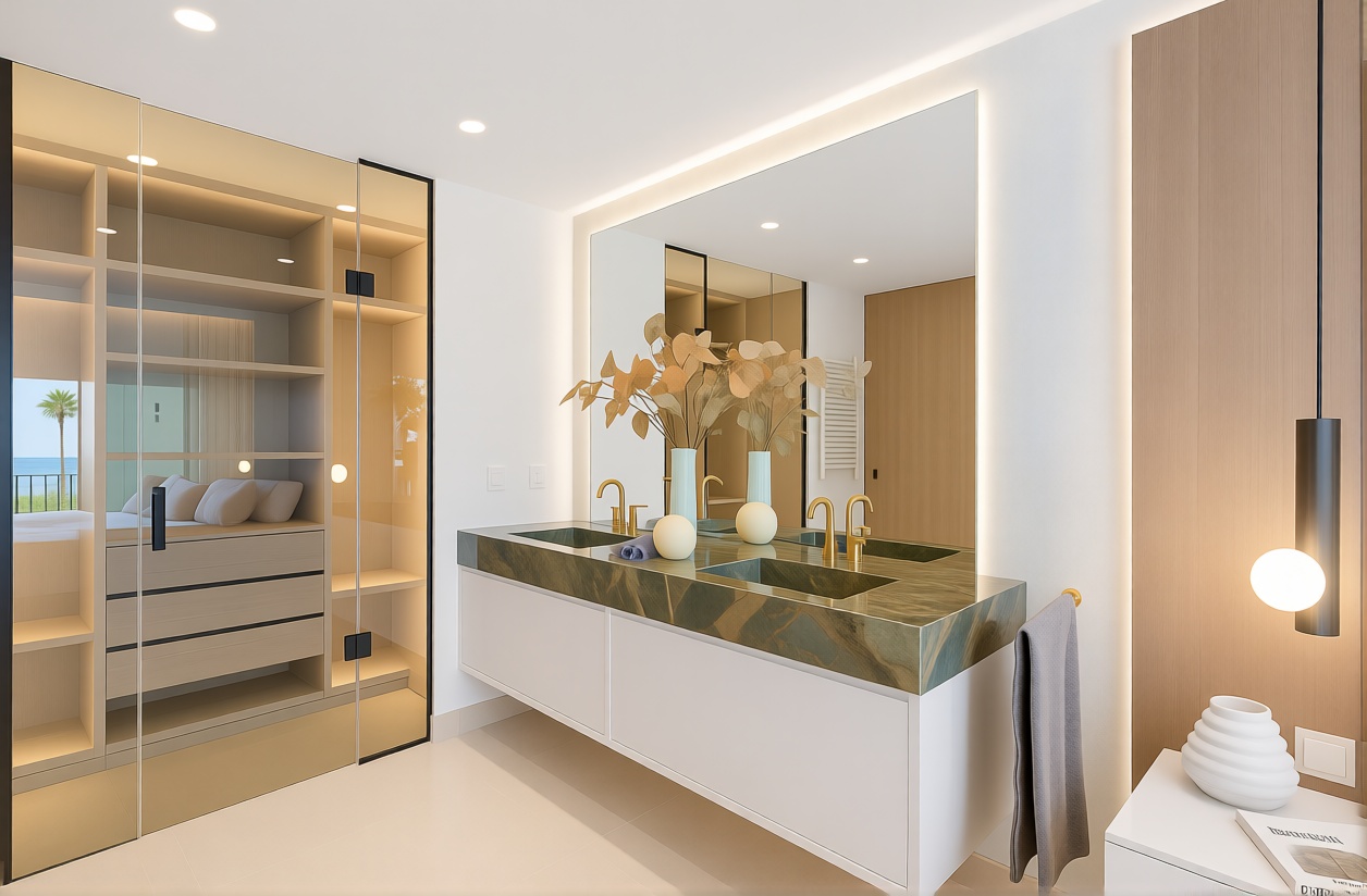 Beachfront flat in Estepona — Bathroom