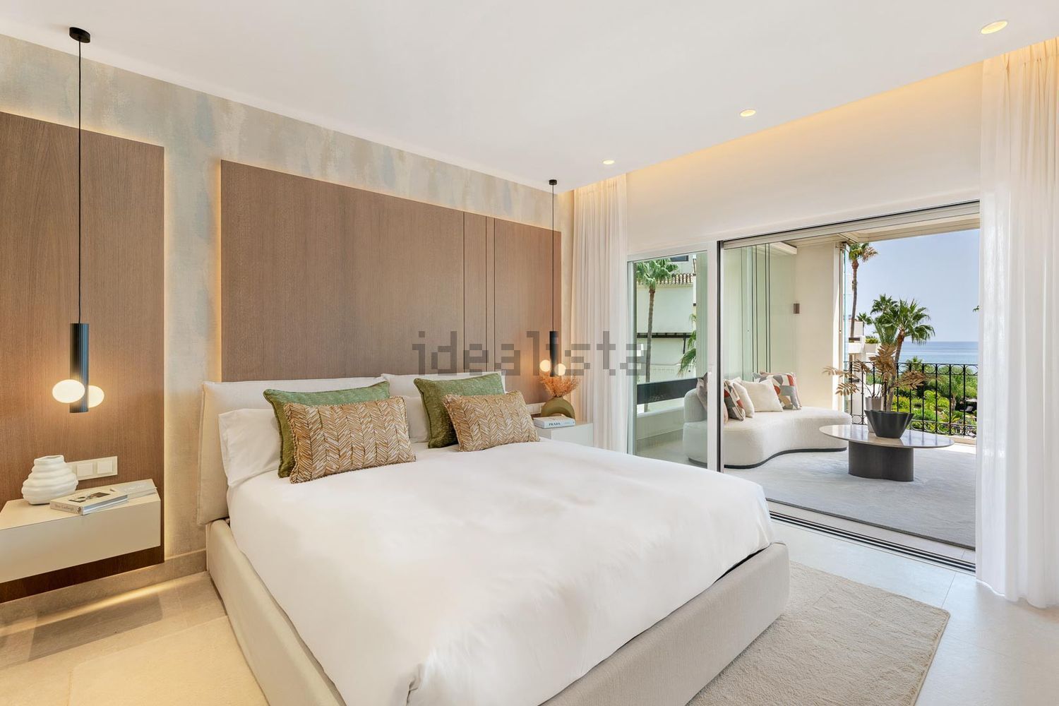 Villa avec accès direct à la plage à Estepona — Chambre