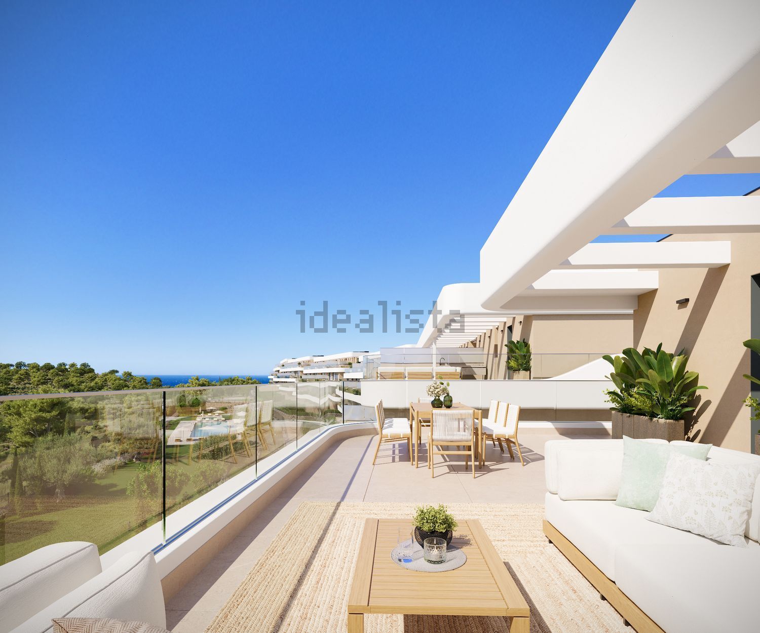 Appartement en attique en première ligne de mer à Estepona