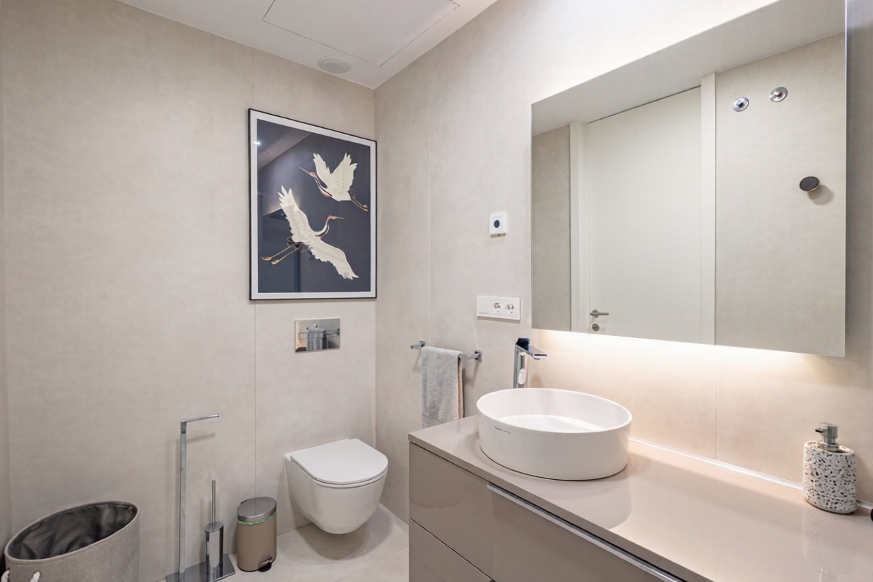 Beachfront flat in Estepona — Bathroom