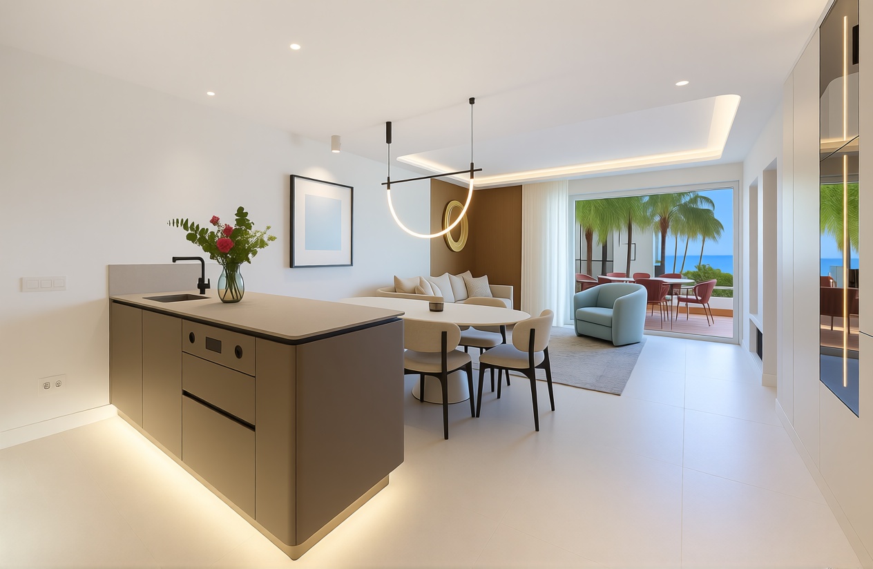 Beachfront flat in Estepona — Kitchen