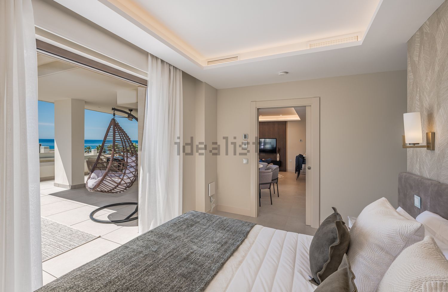 Квартира первая линия пляжа в Estepona — Спальня