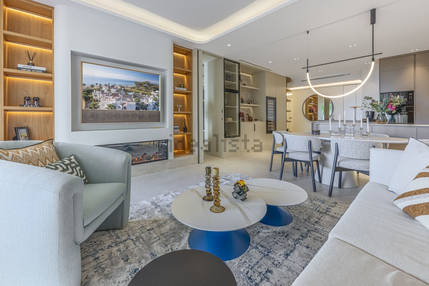 Квартира первая линия пляжа в Estepona — Гостиная