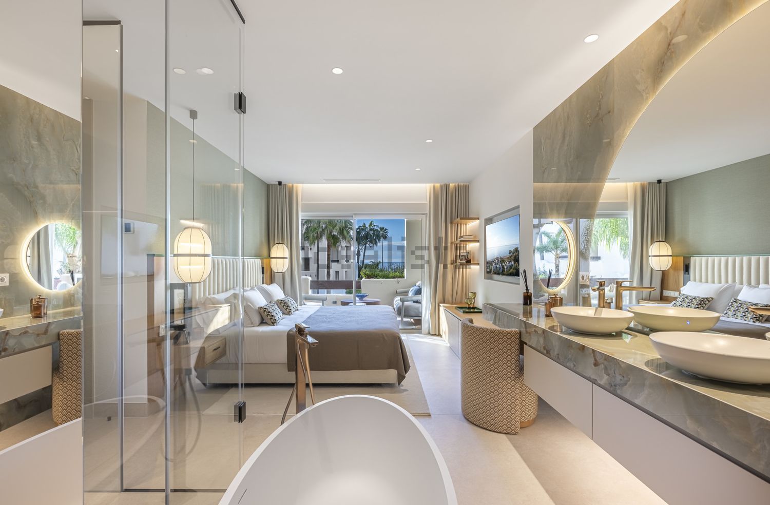 Квартира первая линия пляжа в Estepona — Ванная