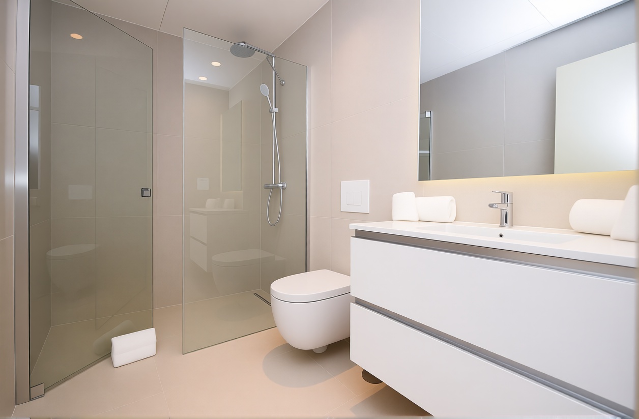 Appartement en première ligne de plage à Estepona — Sanitaires