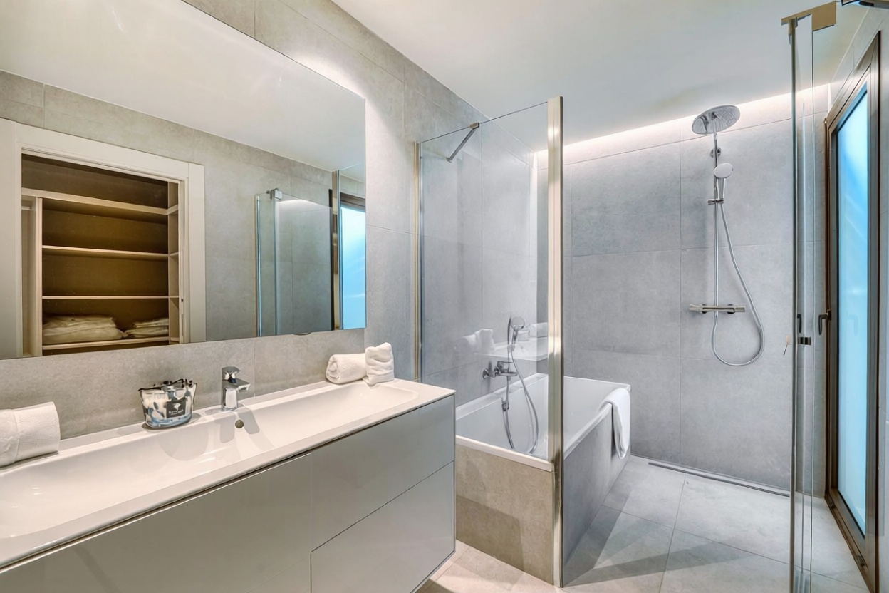 Appartement en première ligne de plage à Estepona — Sanitaires