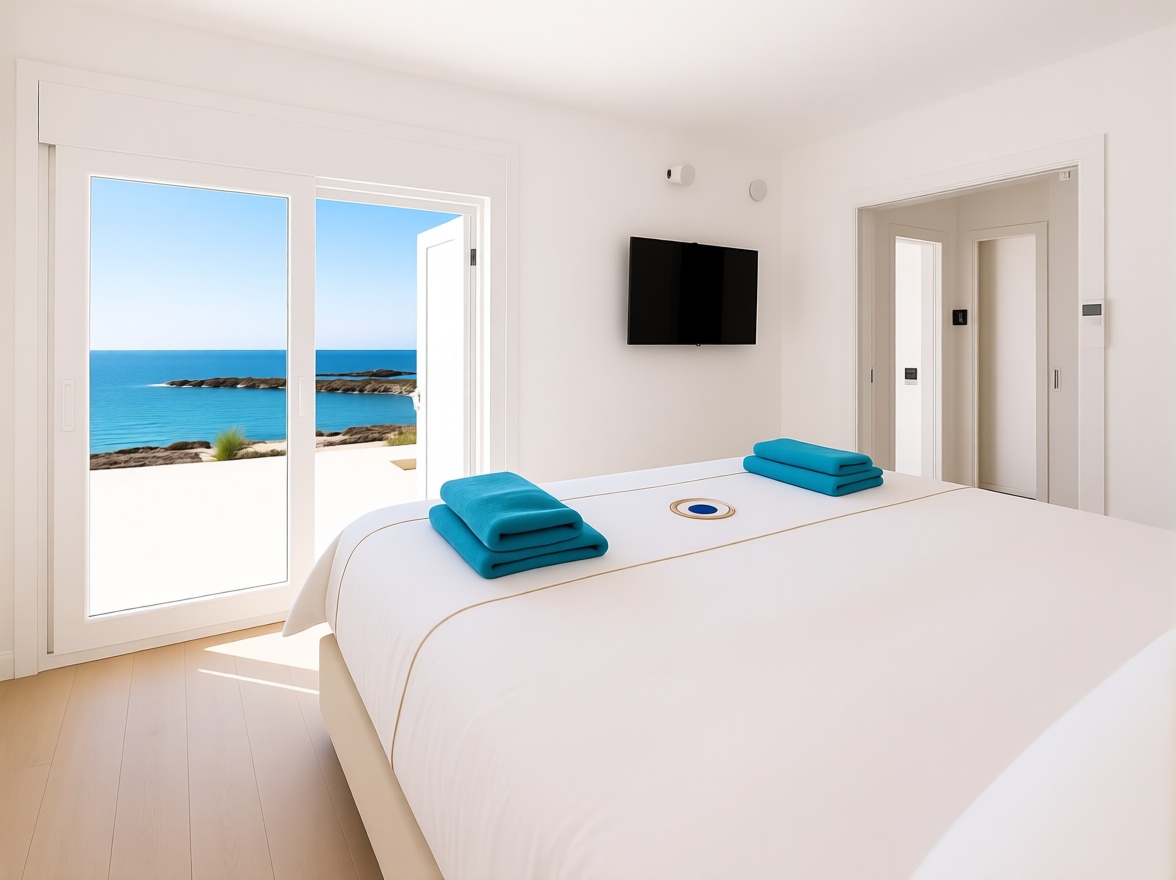 Chalet con acceso directo a playa en Estepona — Dormitorio