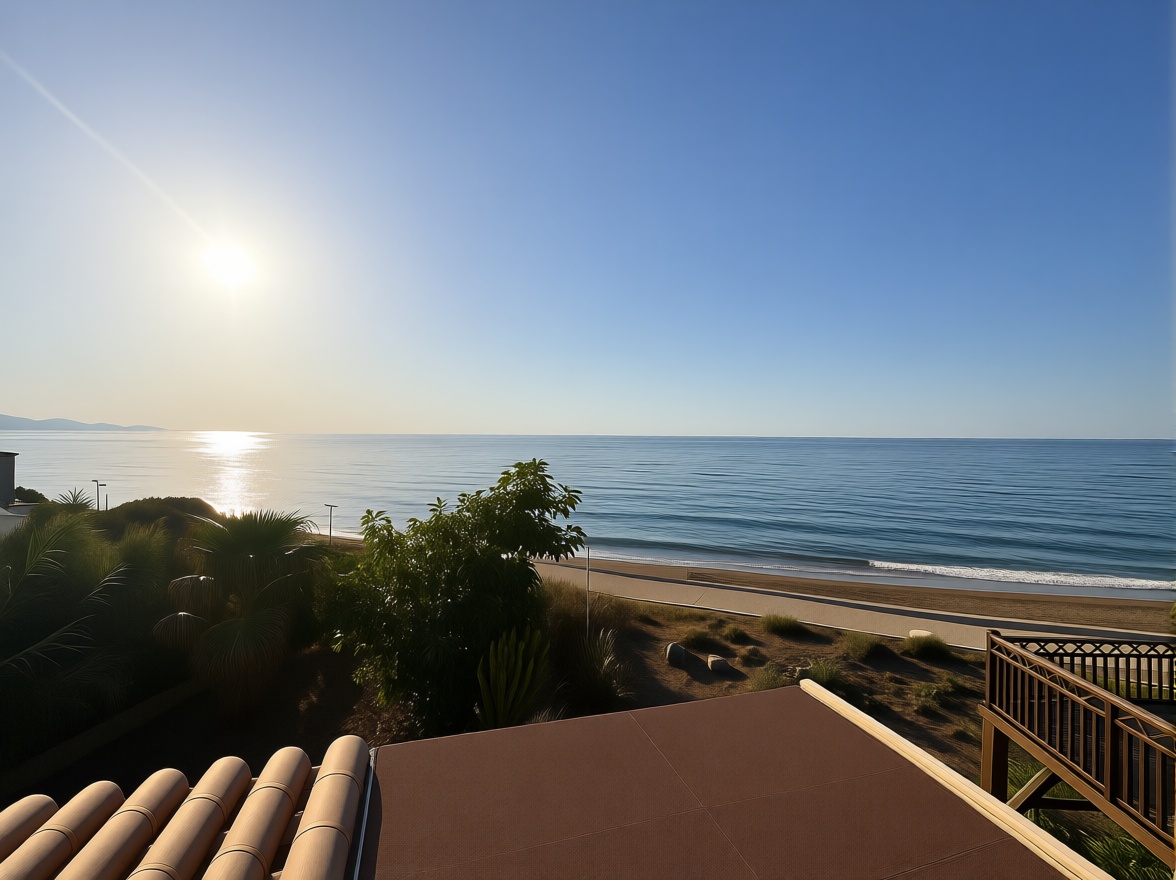 Chalet con acceso directo a playa en Estepona — Vista mar