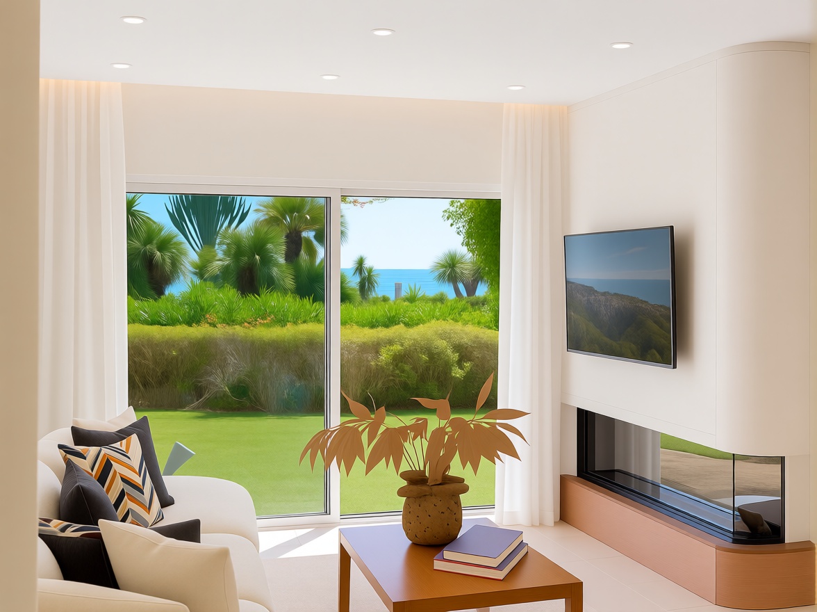 Beachfront flat in Estepona — Living room