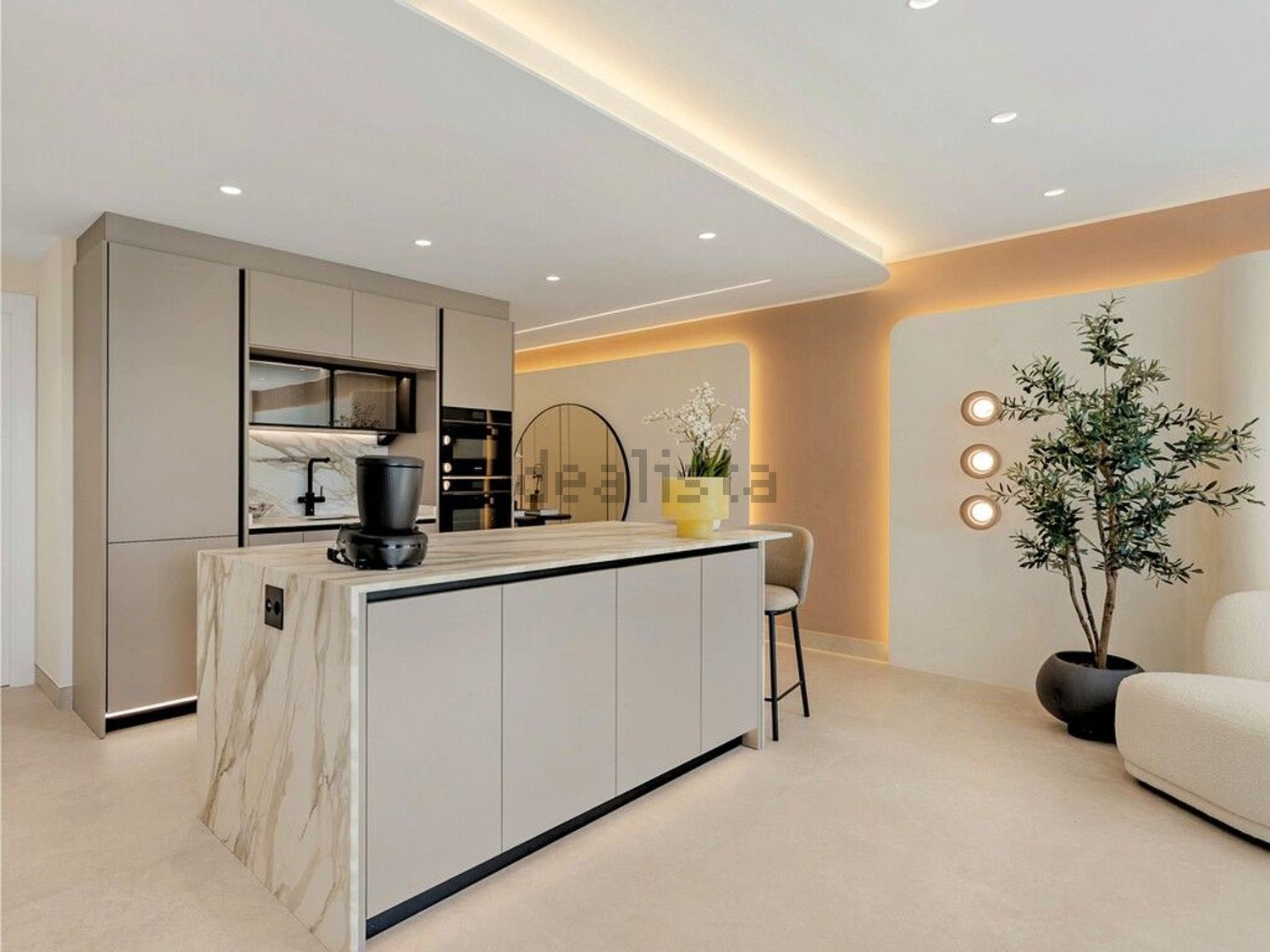 Villa con acceso directo a playa en Estepona — Cocina