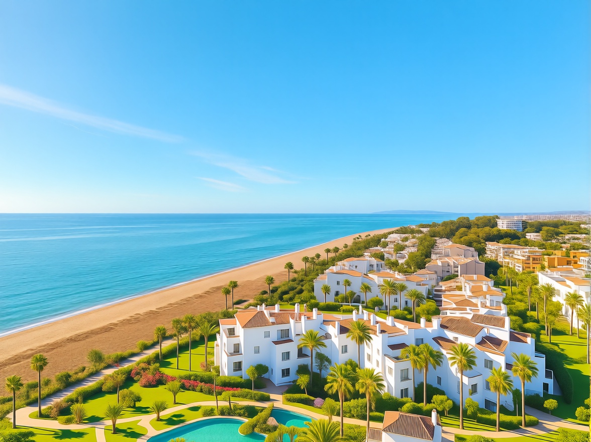 Moradia com acesso direto à praia em Estepona — Aérea
