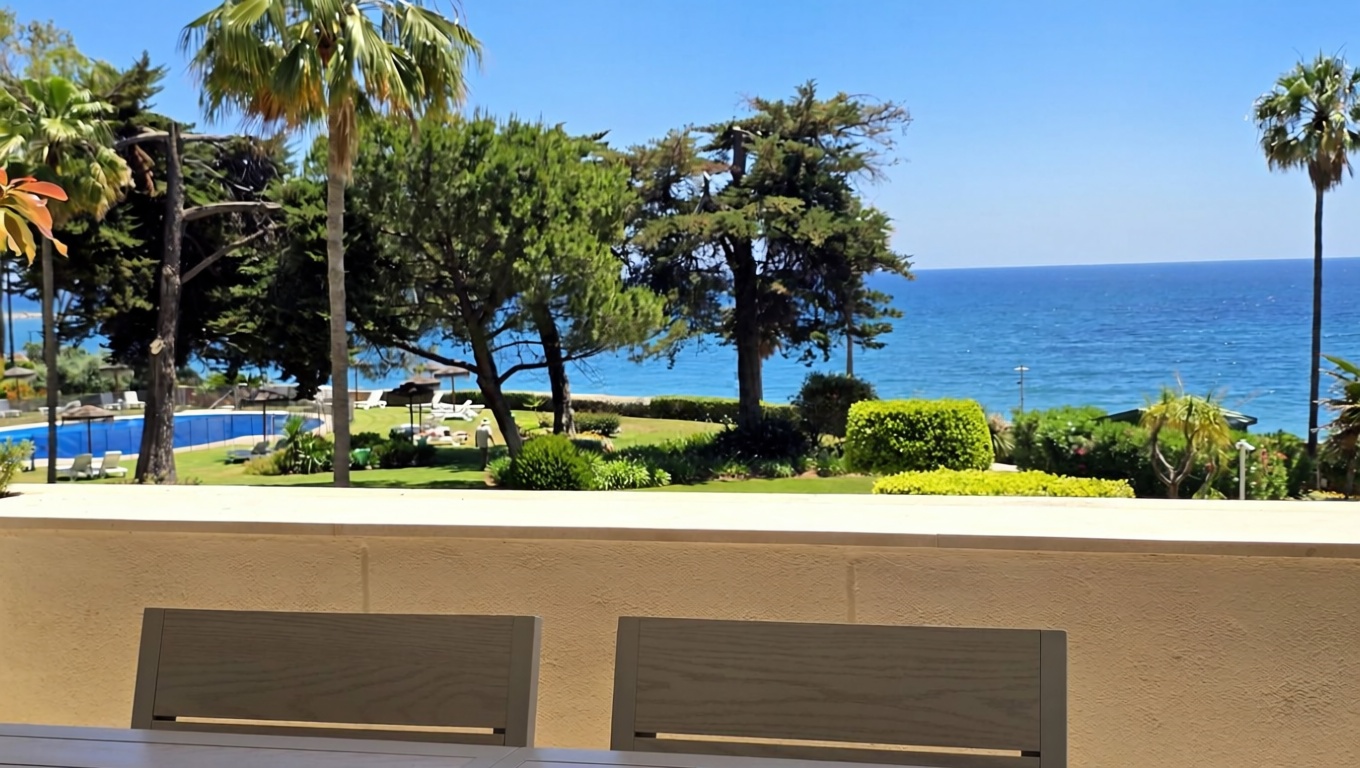 Appartement en première ligne de plage à Estepona