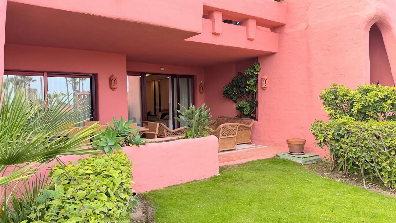 Wohnung in erste Strandlinie in Estepona — Terrasse