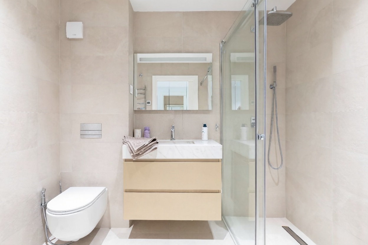 Beachfront flat in Estepona — Bathroom
