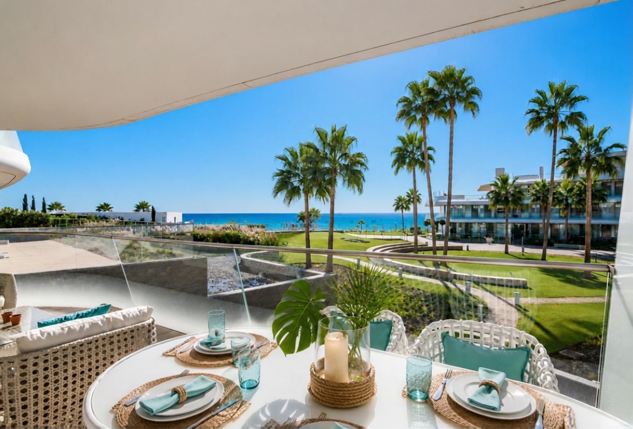 Appartement en première ligne de plage à Estepona