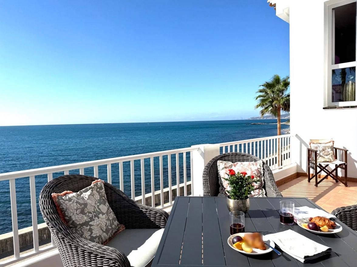 Duplex en première ligne de plage à Estepona