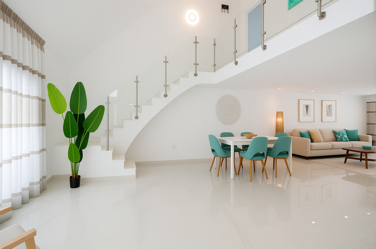 Chalet avec accès direct à la plage à Estepona — Séjour