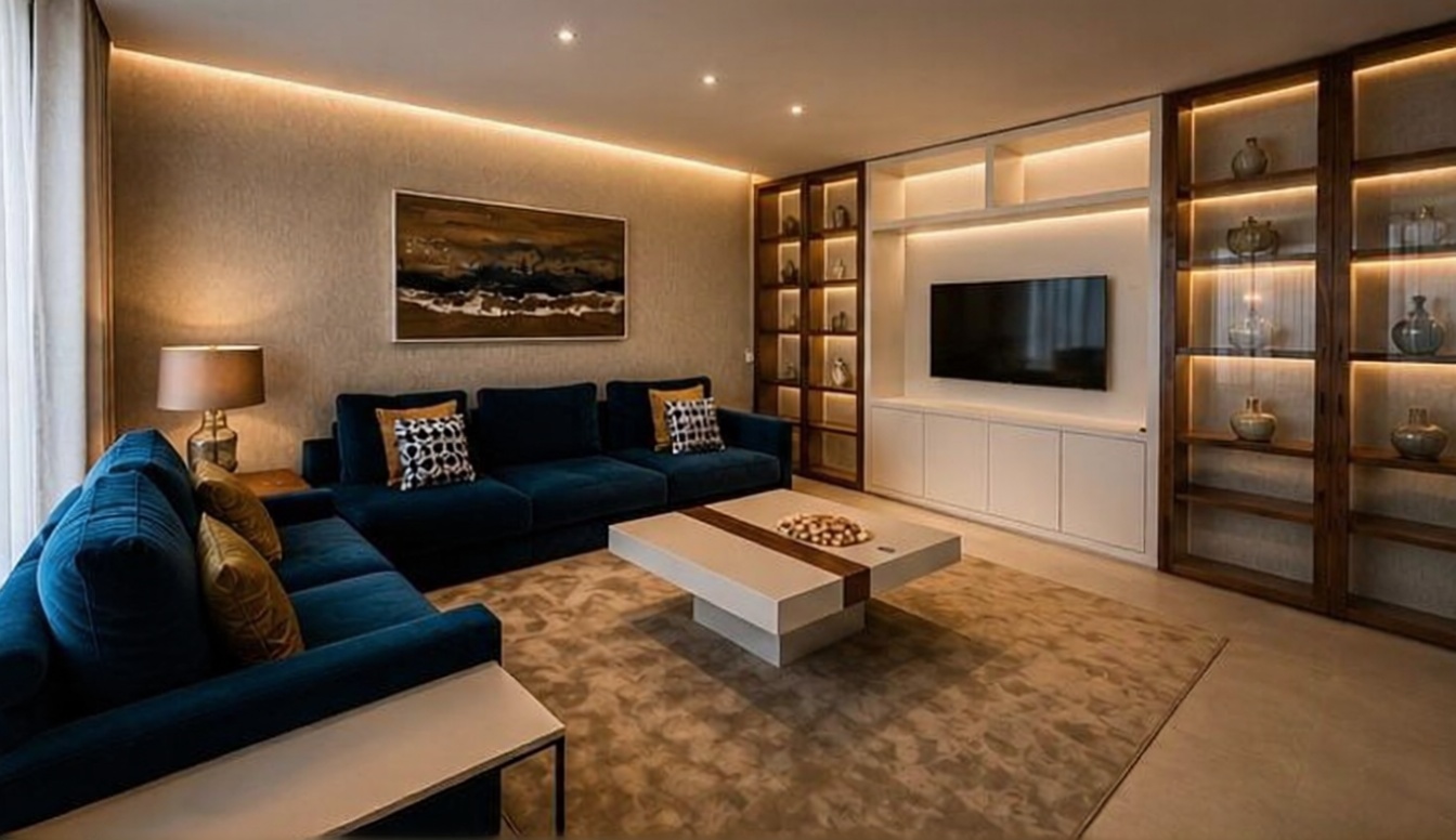 Beachfront flat in Estepona — Living room
