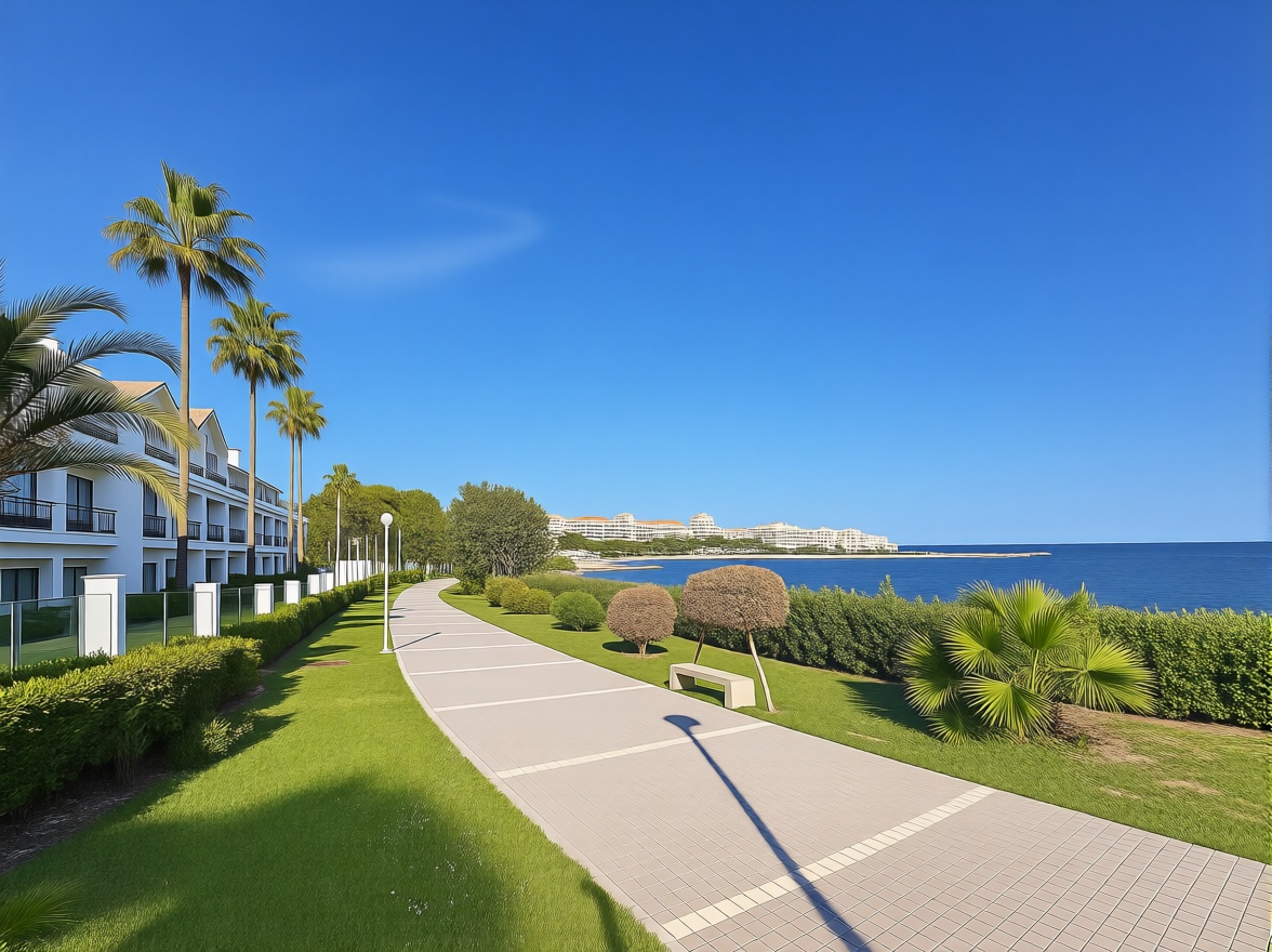 Beachfront flat in Estepona — Sea view