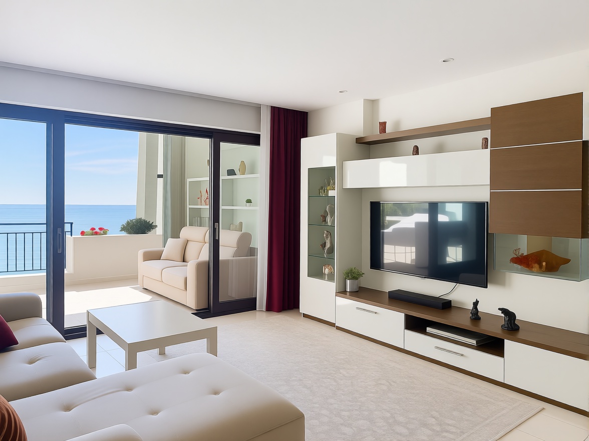 Beachfront flat in Estepona — Living room
