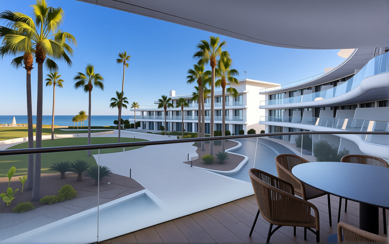 Apartamento em primeira linha de praia em Estepona
