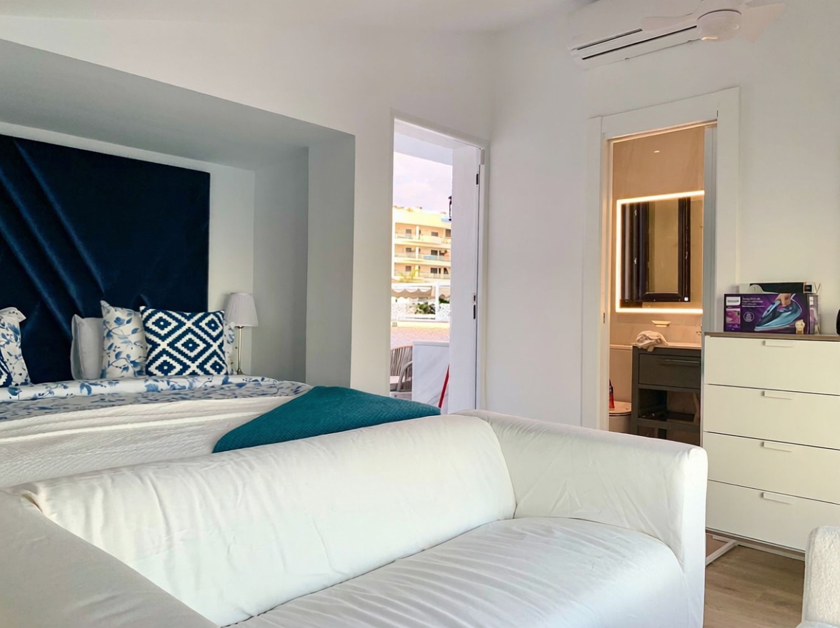 Chalet mit direkter Strandzugang in Estepona — Schlafzimmer