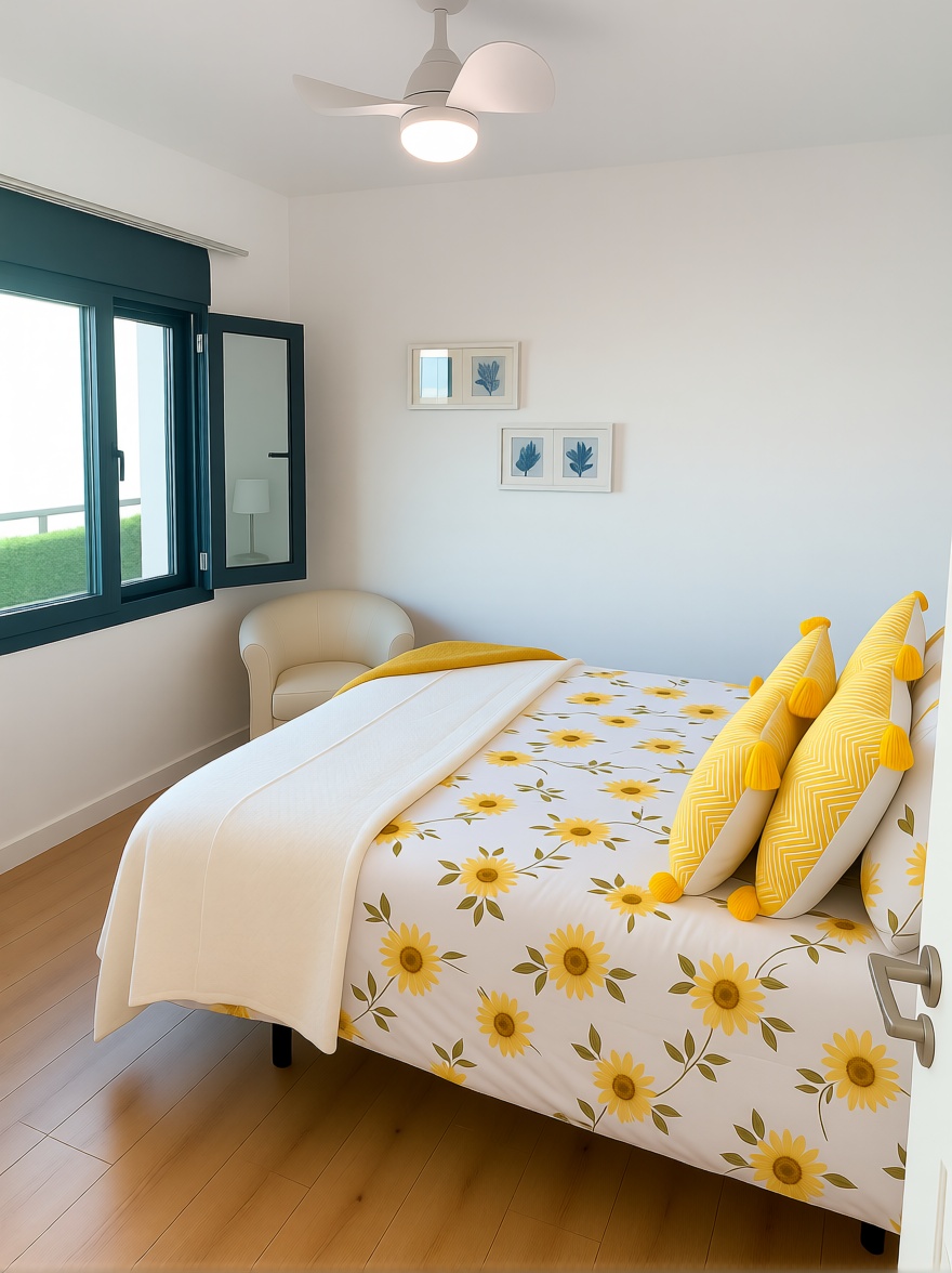 Chalet mit direkter Strandzugang in Estepona — Schlafzimmer