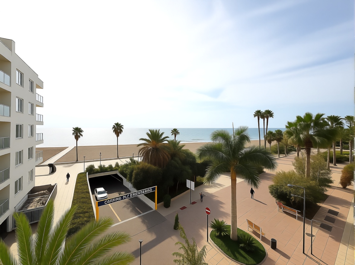 Квартира первая линия пляжа в Estepona — Морской вид