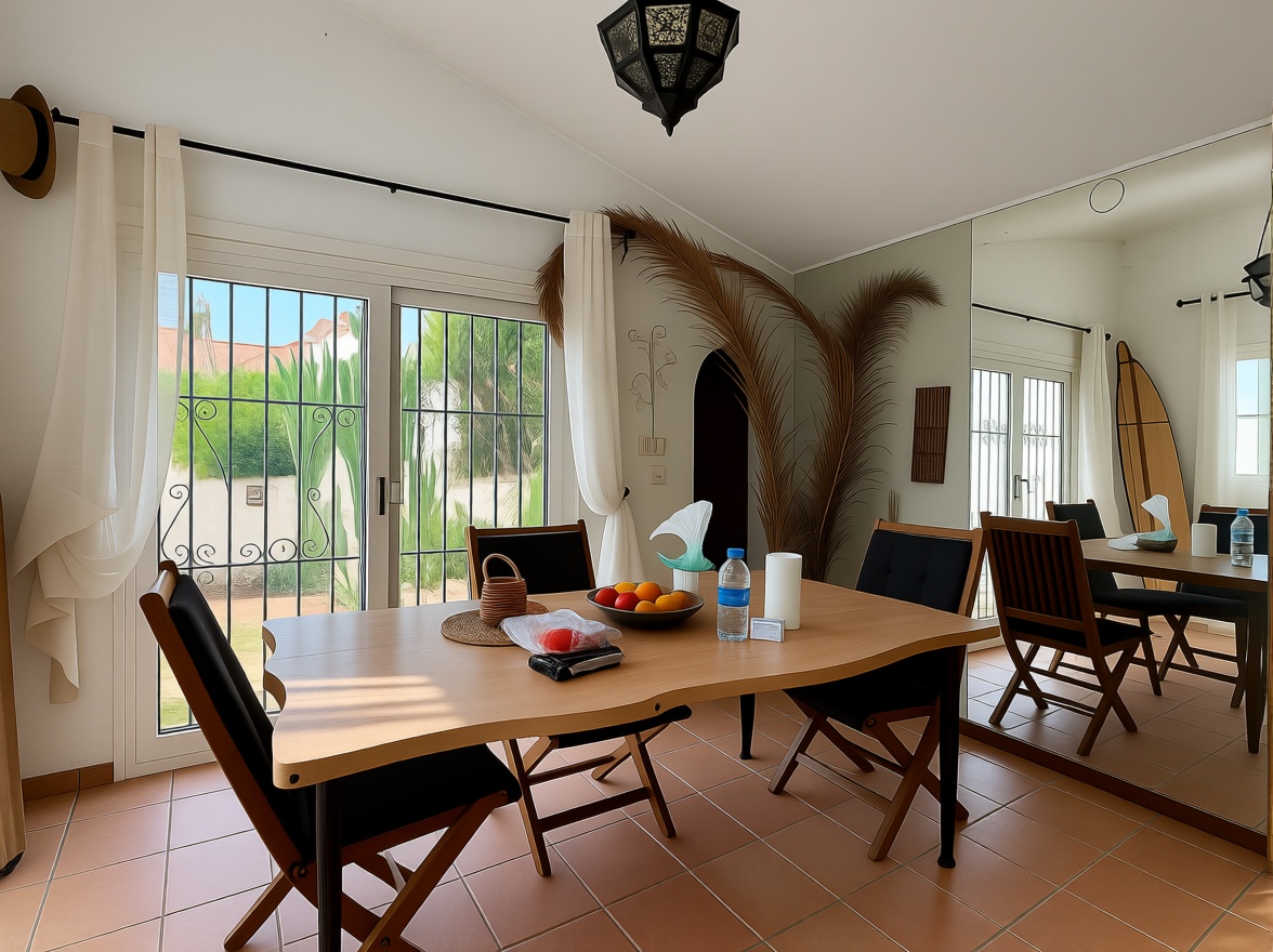 Chalet avec accès direct à la plage à Estepona — Coin repas