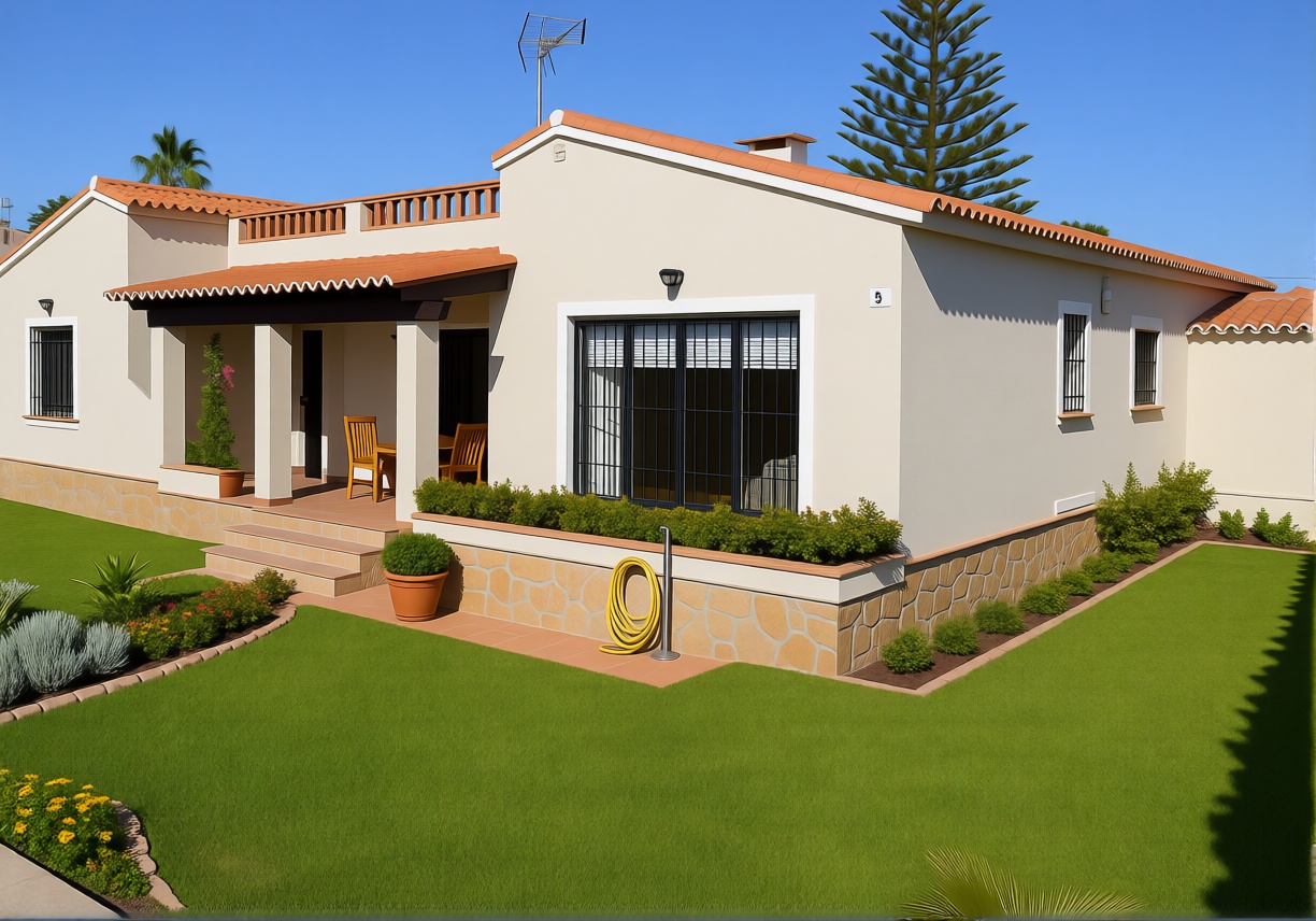 Chalet con acceso directo a playa en Estepona — Fachada