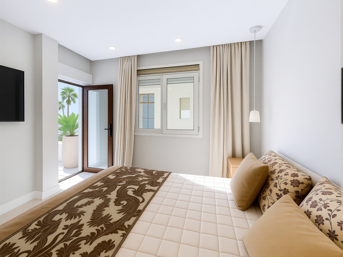 Beachfront flat in Estepona — Bedroom