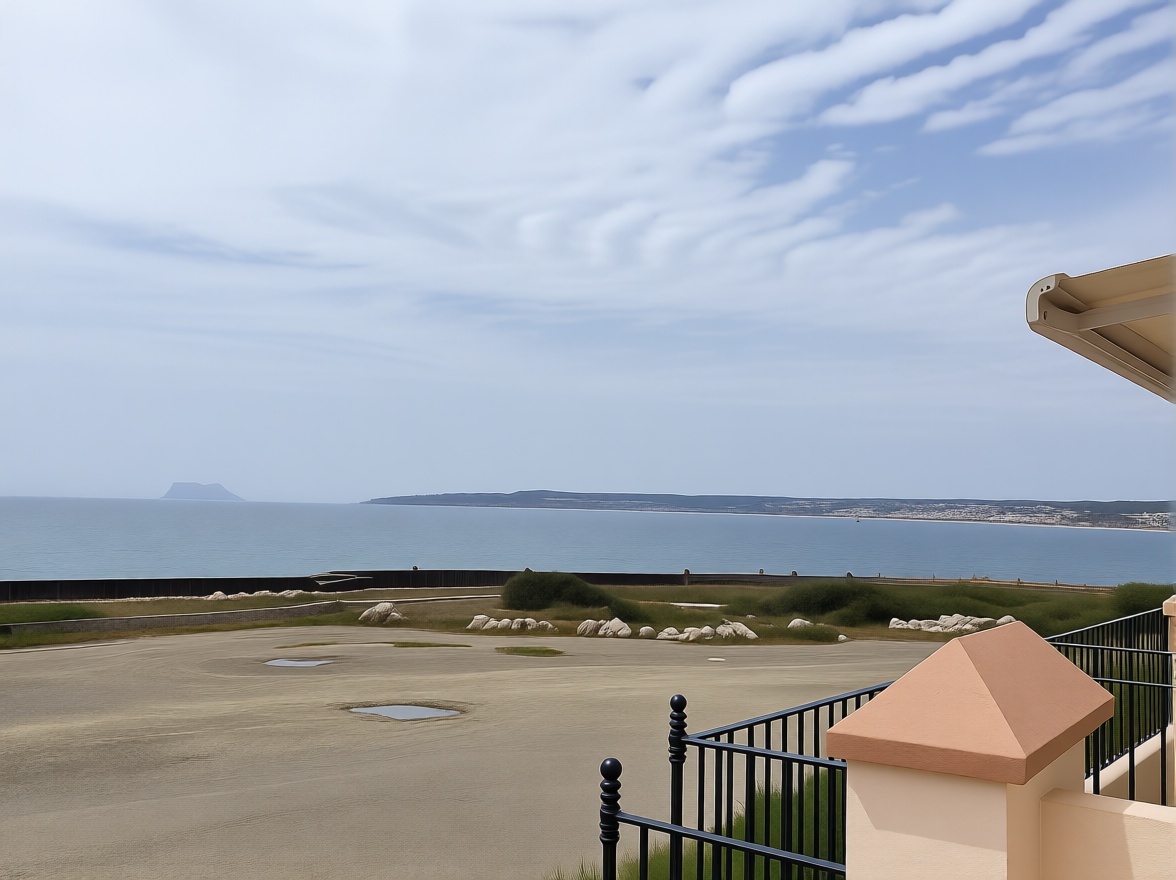 Chalet with direct beach access in Estepona — Sea view