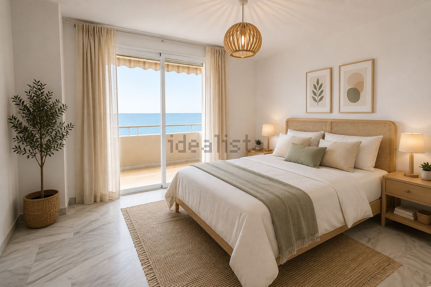 Beachfront flat in Estepona — Bedroom