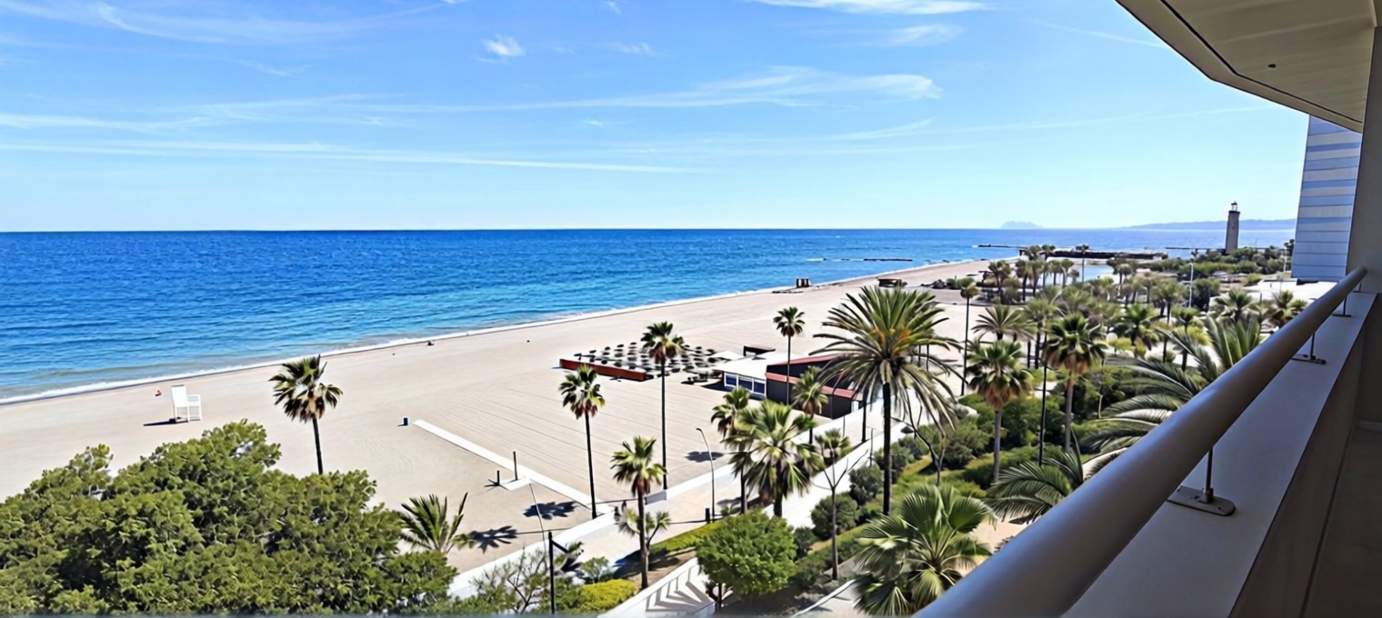 Apartamento em primeira linha de praia em Estepona