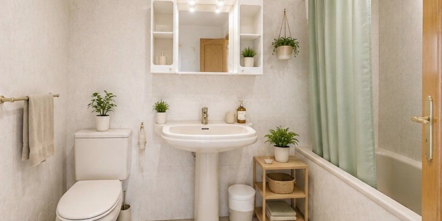 Apartamento em primeira linha de praia em Estepona — Casa banho
