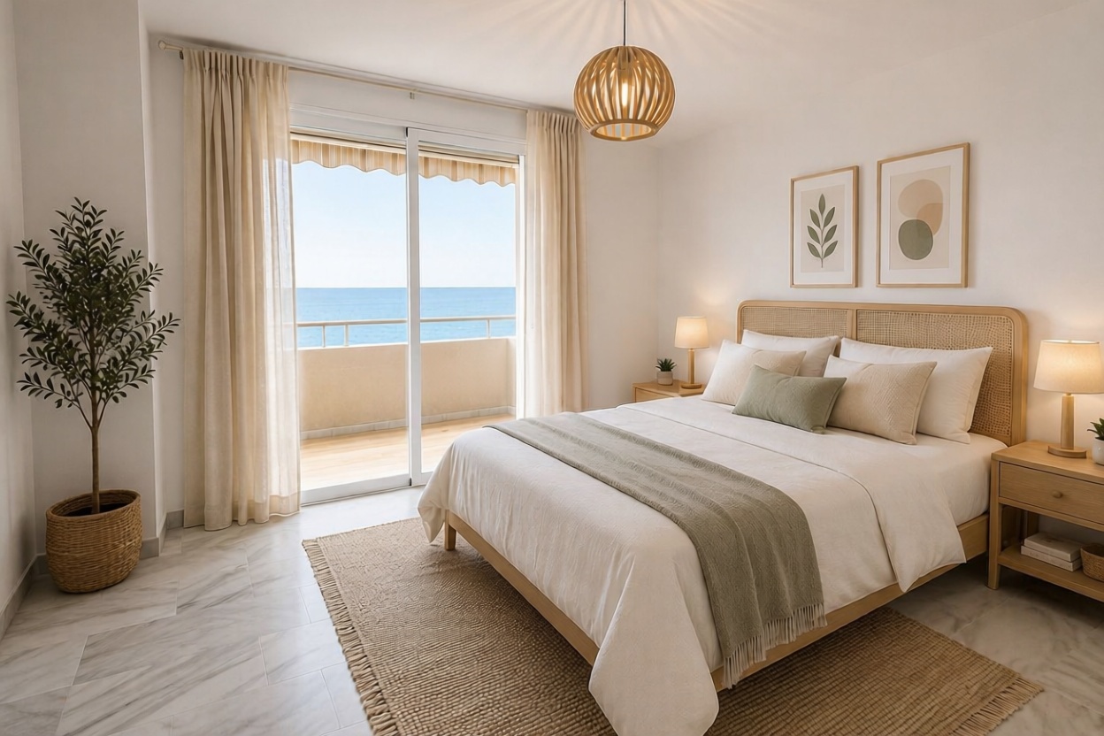 Apartamento em primeira linha de praia em Estepona — Quarto