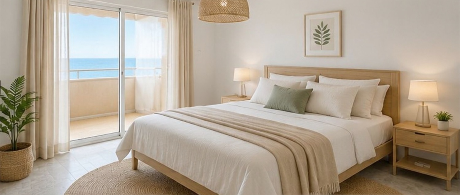 Apartamento em primeira linha de praia em Estepona — Quarto