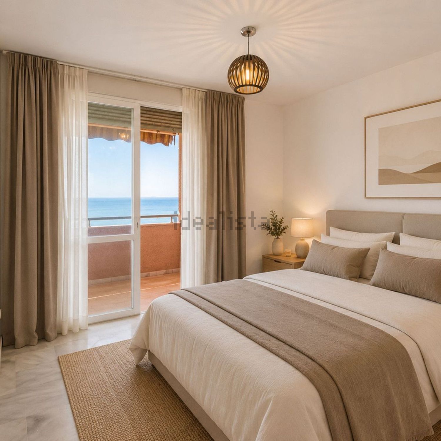Beachfront flat in Estepona — Bedroom
