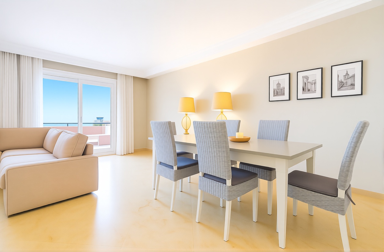 Chalet with direct beach access in Estepona — Living room