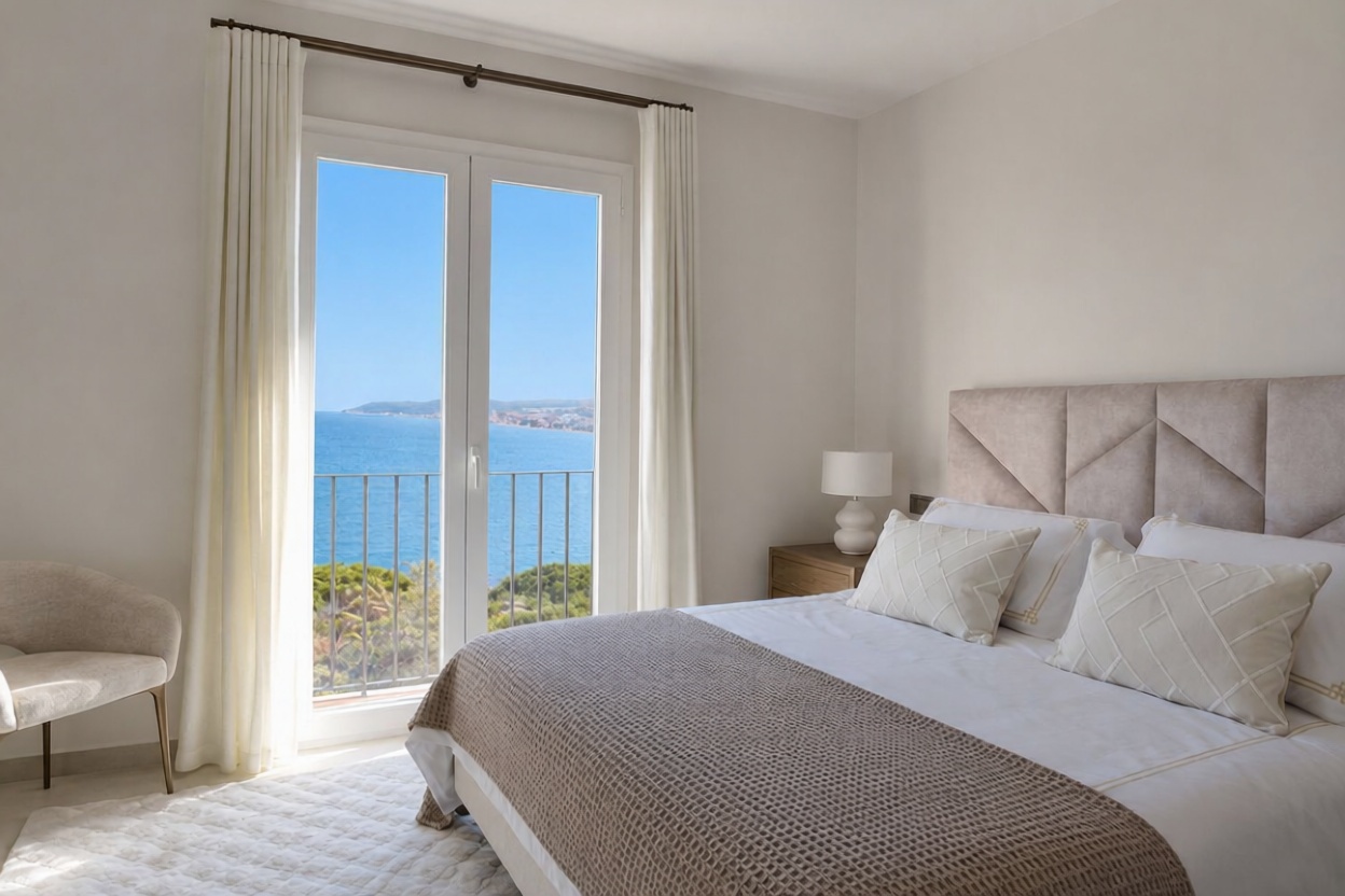 Piso en primera línea de playa en Casares — Dormitorio