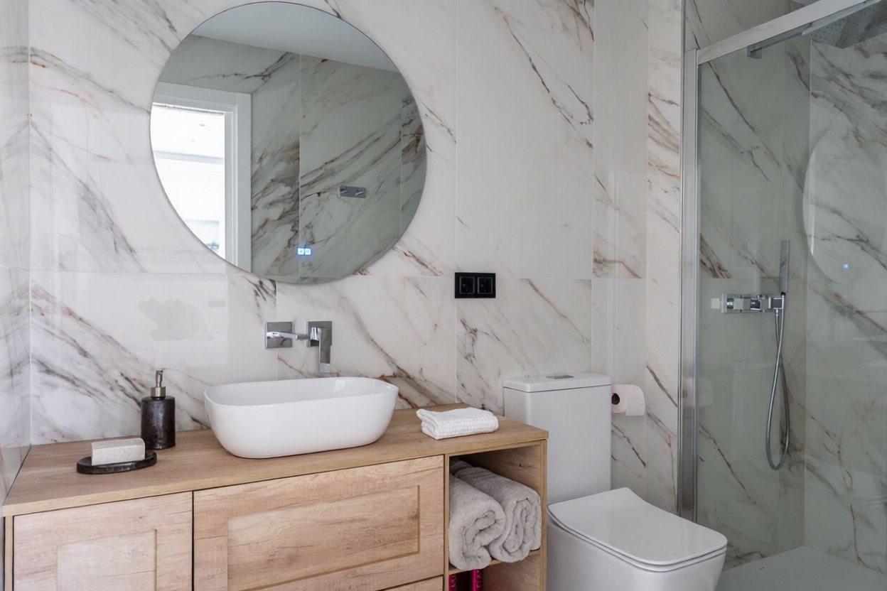 Chalet avec accès direct à la plage à Casares — Sanitaires