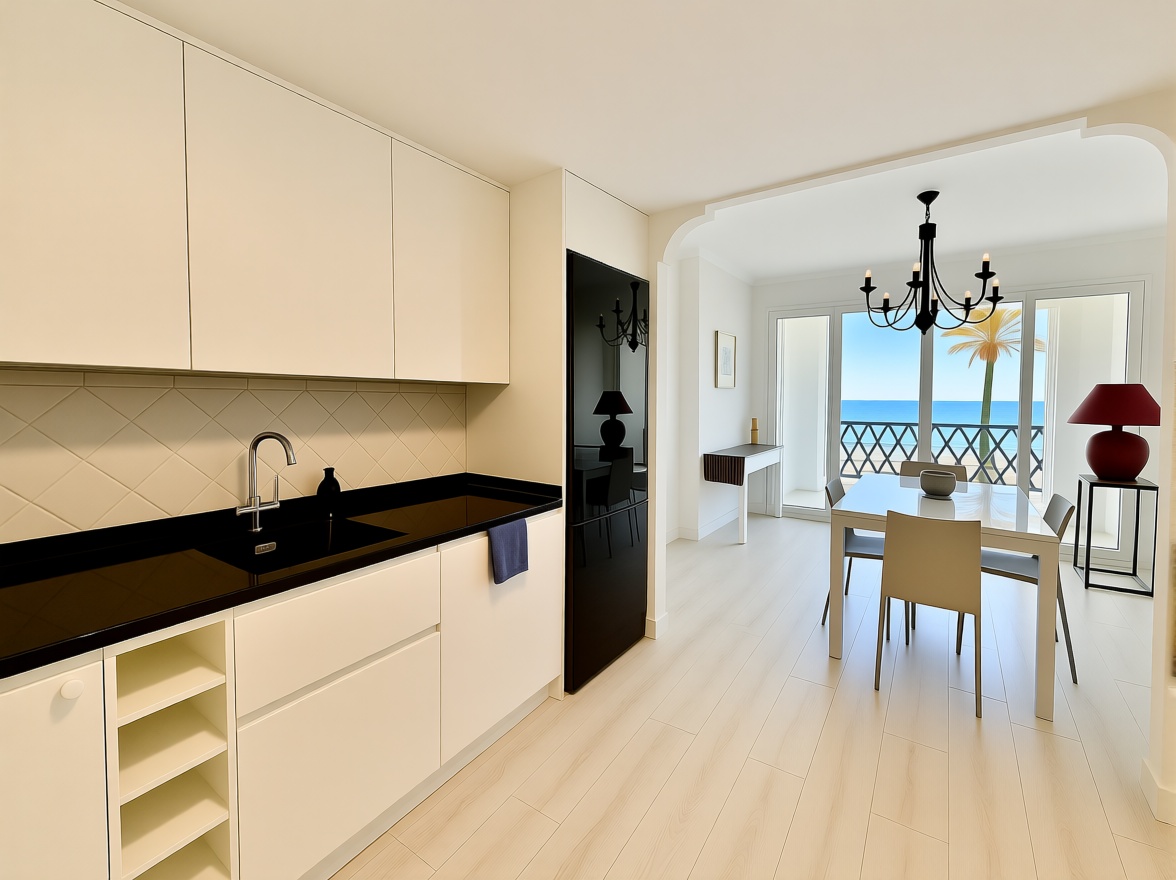 Seafront attic in Casares — Bedroom