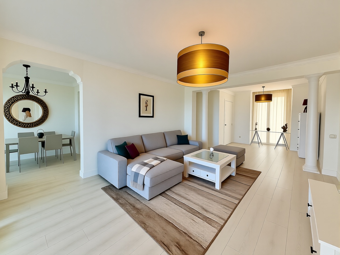Beachfront duplex in Casares — Living room