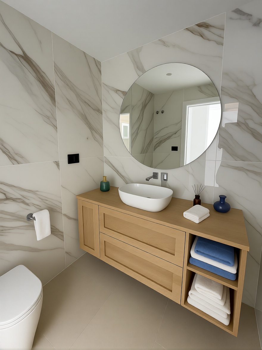 Chalet with direct beach access in Casares — Bathroom