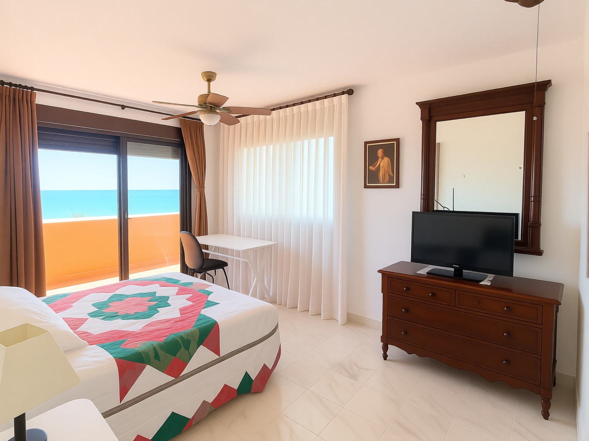 Chalet with direct beach access in Casares — Bedroom