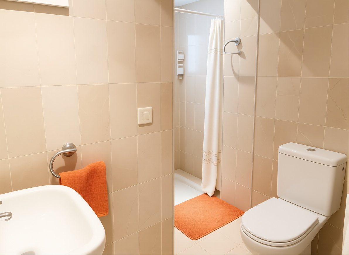 Chalet with direct beach access in Casares — Bathroom