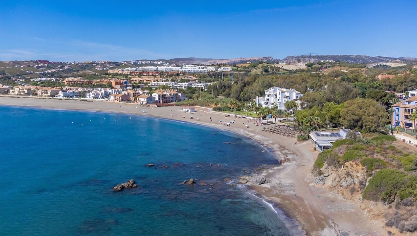 Beachfront flat in Casares — Sea view