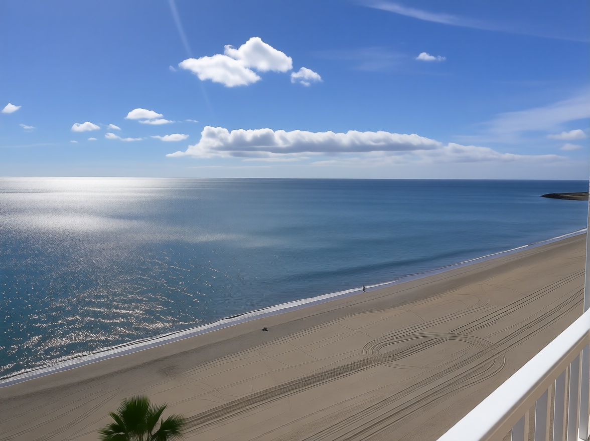 Chalet avec accès direct à la plage à Casares — Vue mer