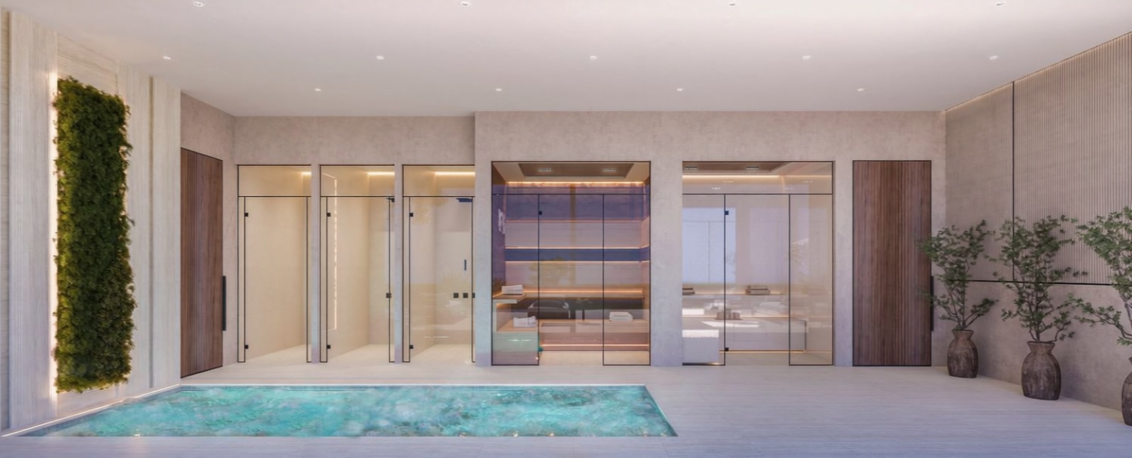 Beachfront flat in Manilva — Pool